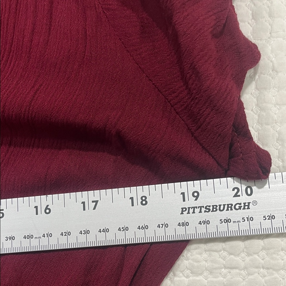 LULU’S‎ Heart of Marigold Burgundy Wrap Maxi Dress Women’s Size L - Picture 7 of 8